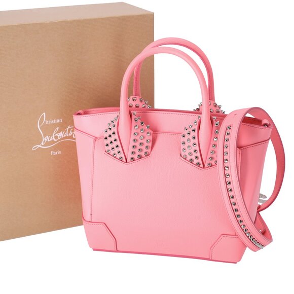 Christian Louboutin Handbags - Christian Louboutin Small Eloise Satchel Spiked Leather Pink